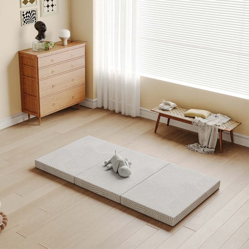 EGOHOME 4 Inch Tri-fold Gel Memory Foam Topper Pad