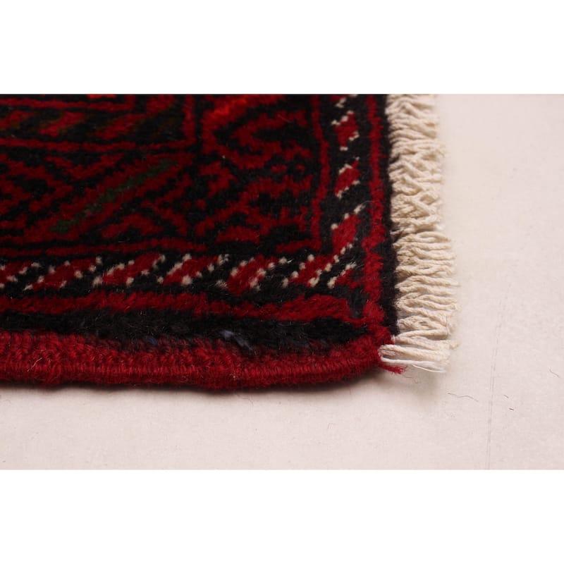 ECARPETGALLERY Hand-knotted Royal Baluch Red Wool Rug - 3'5 x 6'5