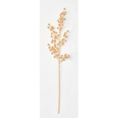 26" Gold Berry Spray, Set of 3