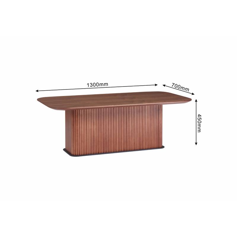 Coffee Table with Wood Surface and Metal Feet