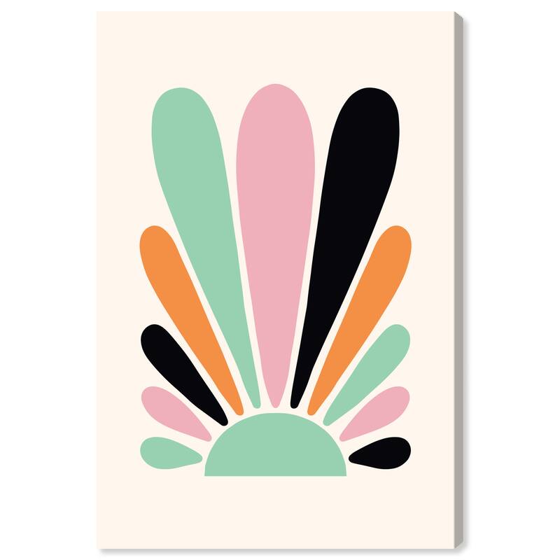Wynwood Studio Canvas Abstract Sunny Petals Balloon Pink and Pastel Pink Modern & Contemporary Wall Art Canvas Print - 36 x 24