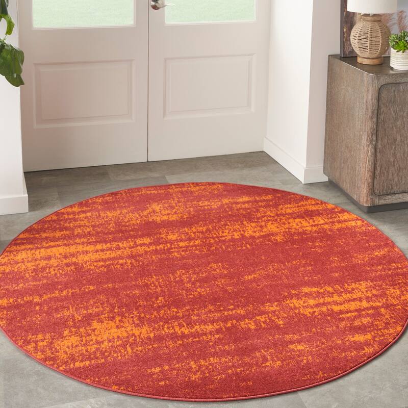 Nourison Essentials Solid Indoor/Outdoor Area Rug