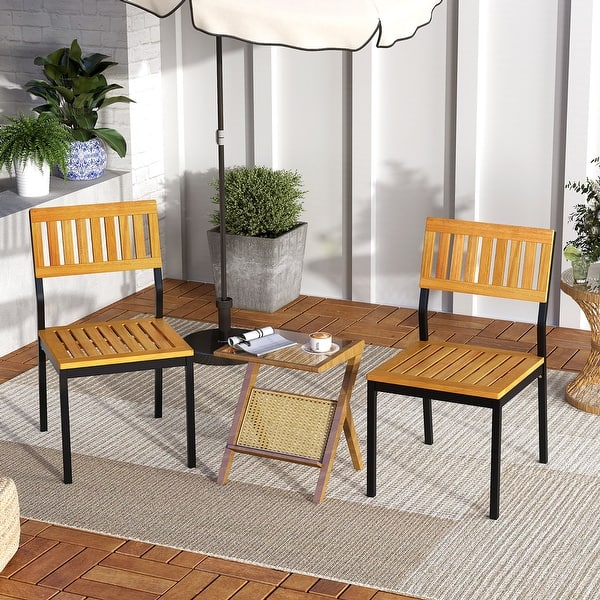 JYH Outdoor Modern Dining Chairs Set Of 2, Patio Furniture