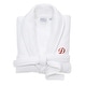 preview thumbnail 25 of 27, Authentic Hotel and Spa White Unisex Turkish Cotton Waffle Weave Terry Bath Robe with Red Script Monogram L/XL - D