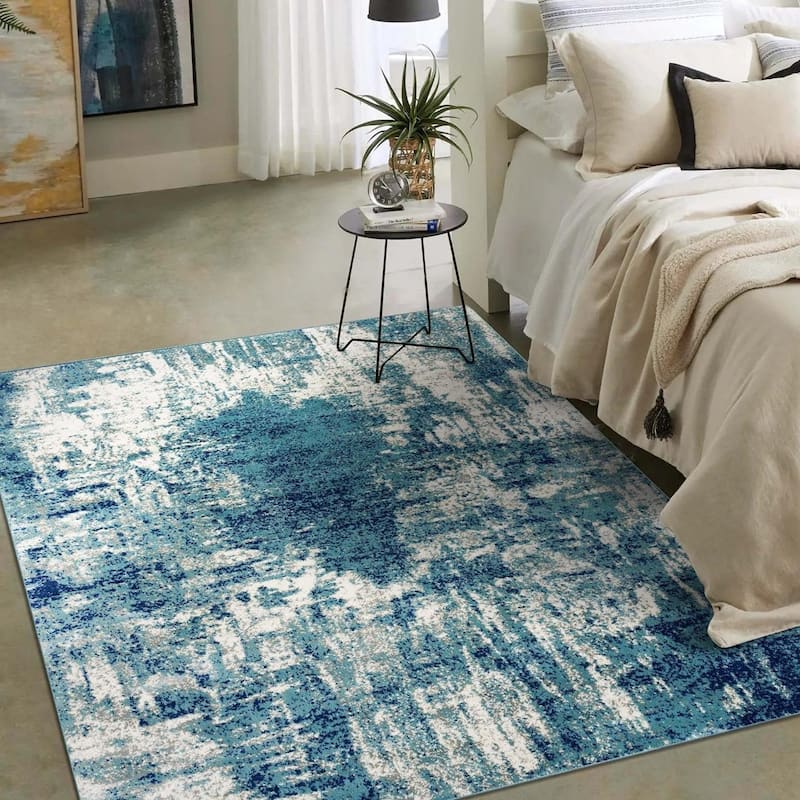 LUXE WEAVERS Modern Abstract Industrial Area Rug - 8' x 10'