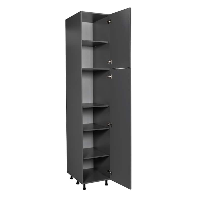 18" x 84" Utility Cabinet-Double Door-Grey - 18 x 84 x 23 3/8
