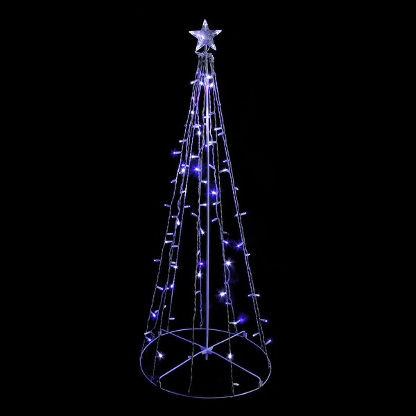 Led light show sale cone christmas tree