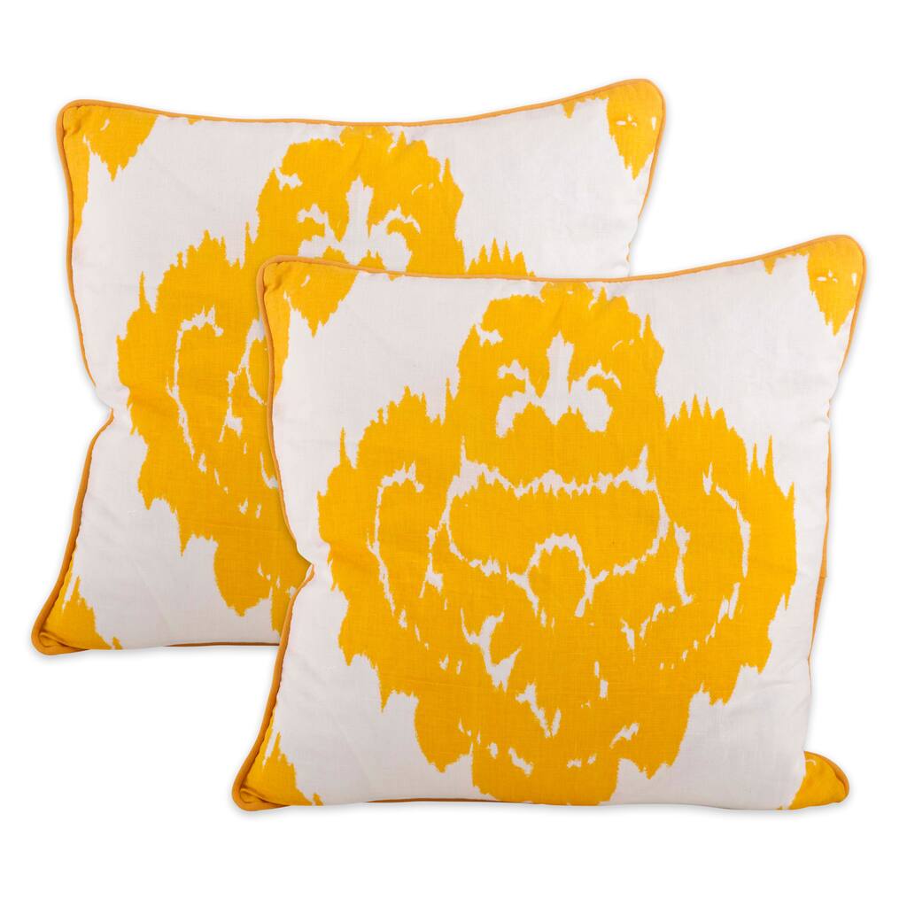 Damask Design Throw Pillow Cover (Set of 2)