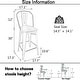 preview thumbnail 18 of 40, Andeworld farmhouse bar stools ,counter height bar stools set of 4 - Set of 4