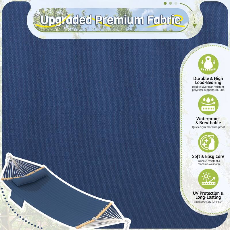 EROMMY Modern Portable Hammock, Hand-Woven Ropes, Anti-Tipping Design for Backyards, Beaches & Campsites