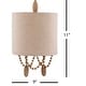 preview thumbnail 5 of 3, Livabliss Ashwood Traditional Beaded 2-light Wall Sconce - 11"H x 9"W x 4"D
