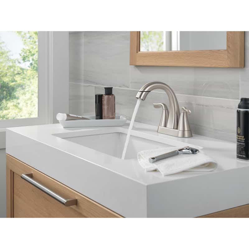 Delta 25840LF-PD Arvo 1.2 GPM Centerset Bathroom Faucet with Pull Down