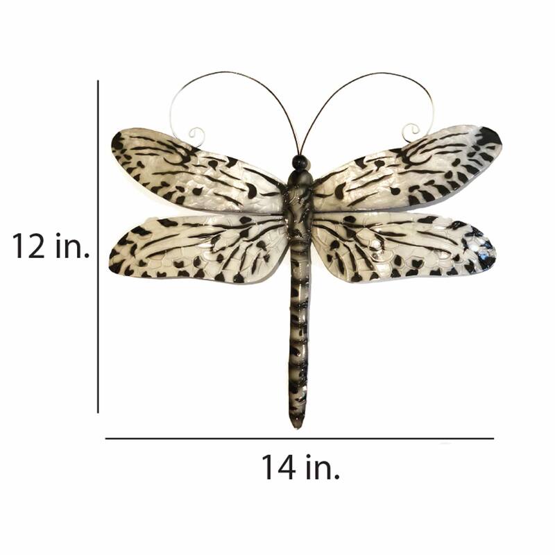 Dragonfly Wall Decor Black And White