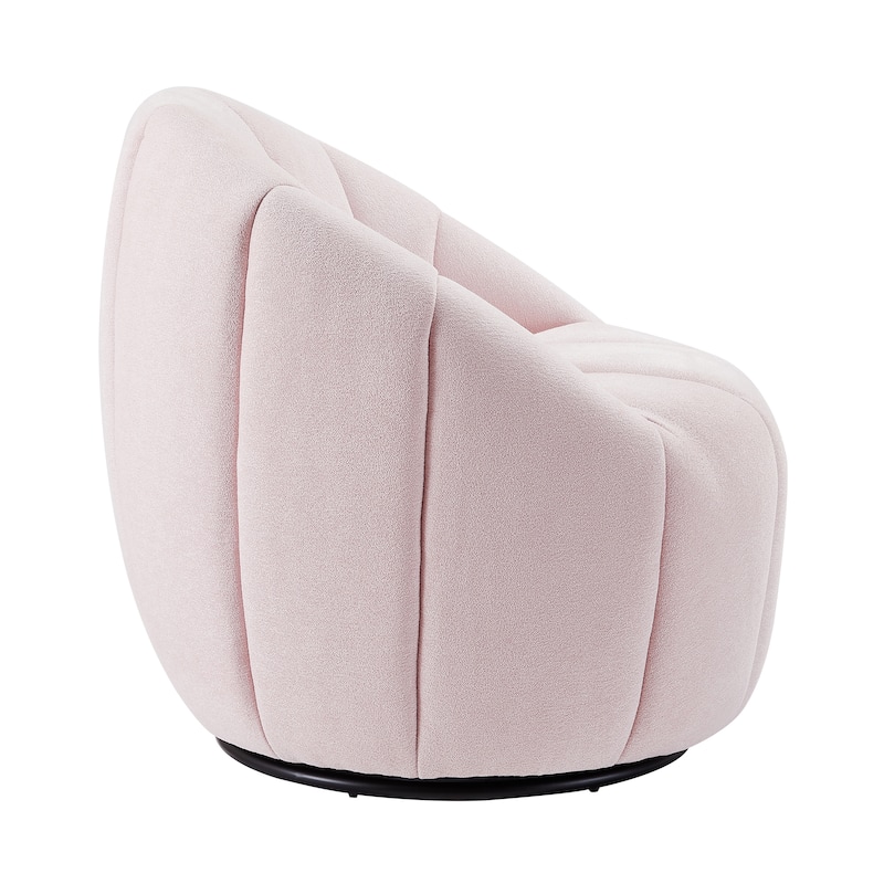 Art Leon Modern Swivel Barrel Chair