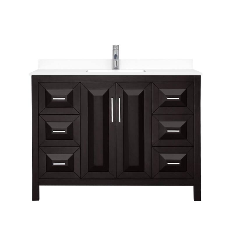 Wyndham Collection Daria 48" Free Standing Single Basin Vanity Set