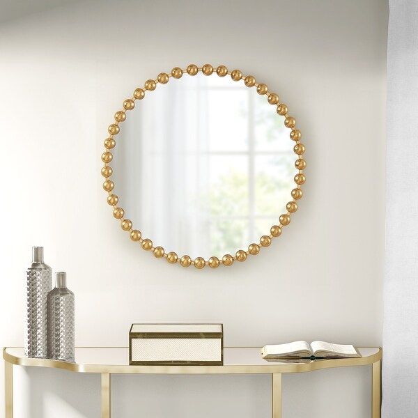 Madison Park Signature Marlowe Metal Frame Round Decor Mirror. Opens flyout.