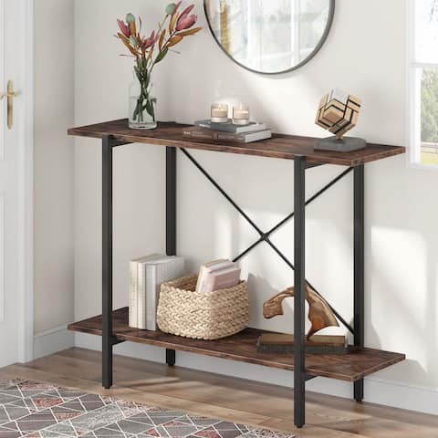 Console Tables for Entryway, Industrial Sofa Table