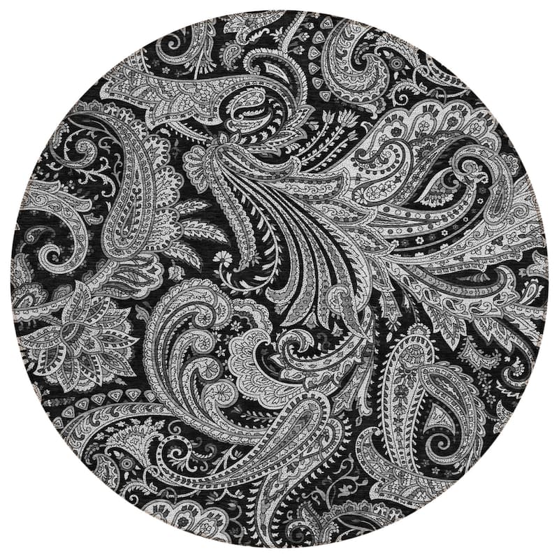 HomeRoots Paisley Transitional Rectangle Outdoor Rug