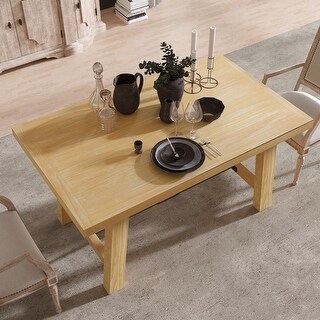 Wood Dining Table Rectangular Table - Bed Bath & Beyond - 37404034