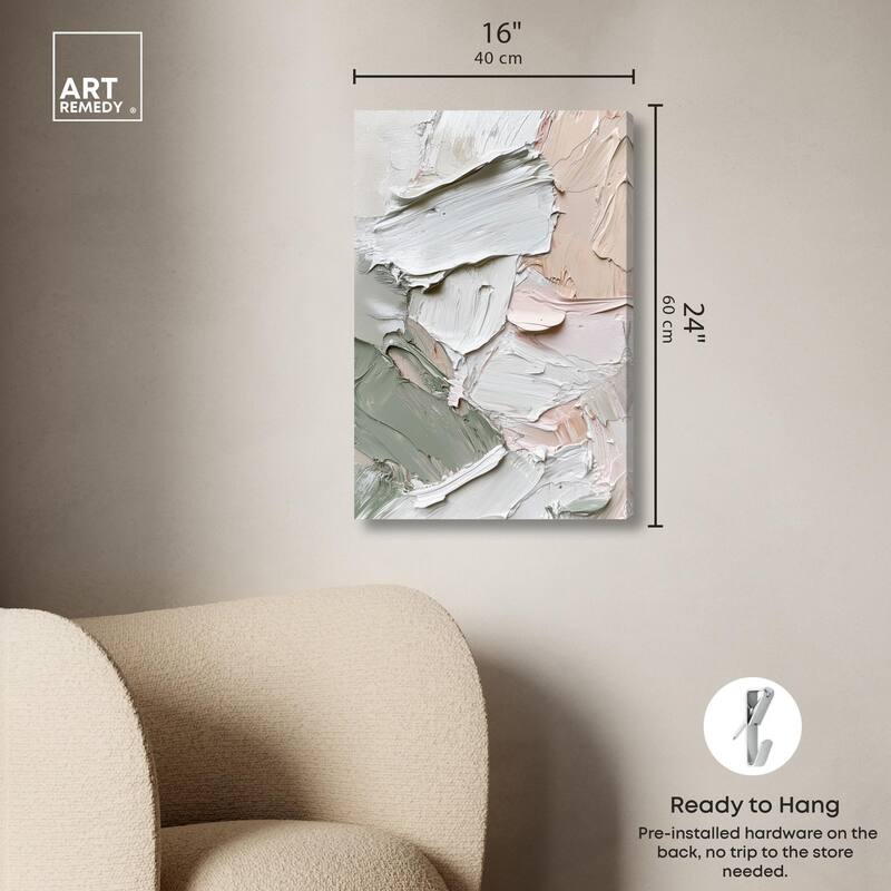 Creamy Contours I Canvas by Art Remedy, Gallery Wrapped