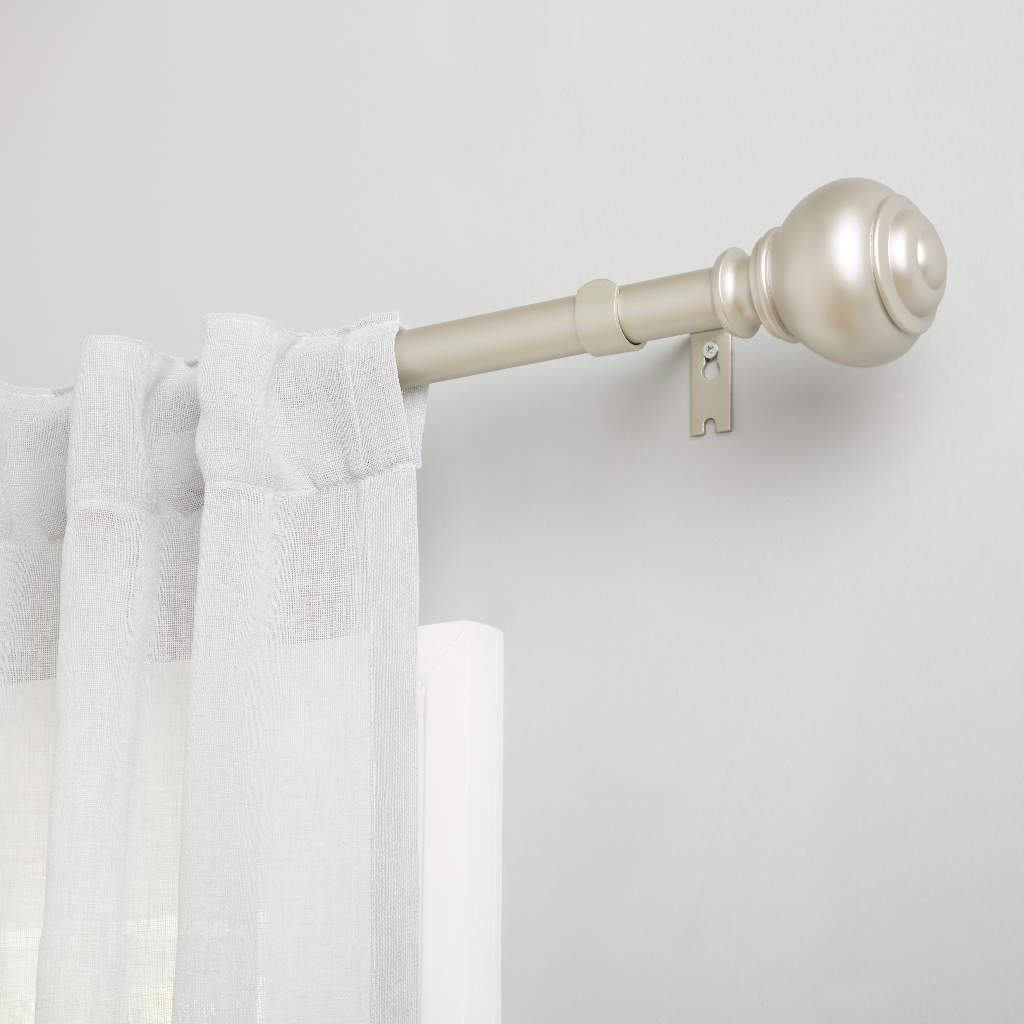 2pcs Plastic Curtain Rod Holder, Minimalist Plain Wall Mounted Curtain Rod  Hook For Home