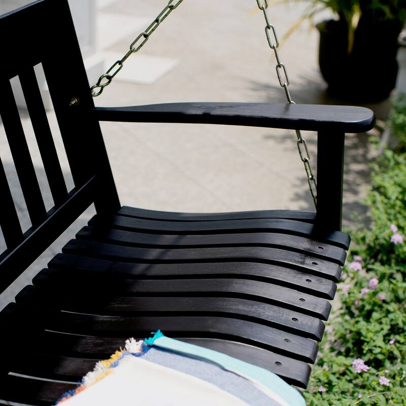 Cambridge Casual Alston Traditional Mahogany Wood Porch Swing