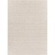 preview thumbnail 16 of 18, Hand-woven Warsaw Wool Area Rug Ivory - 8' x 11'