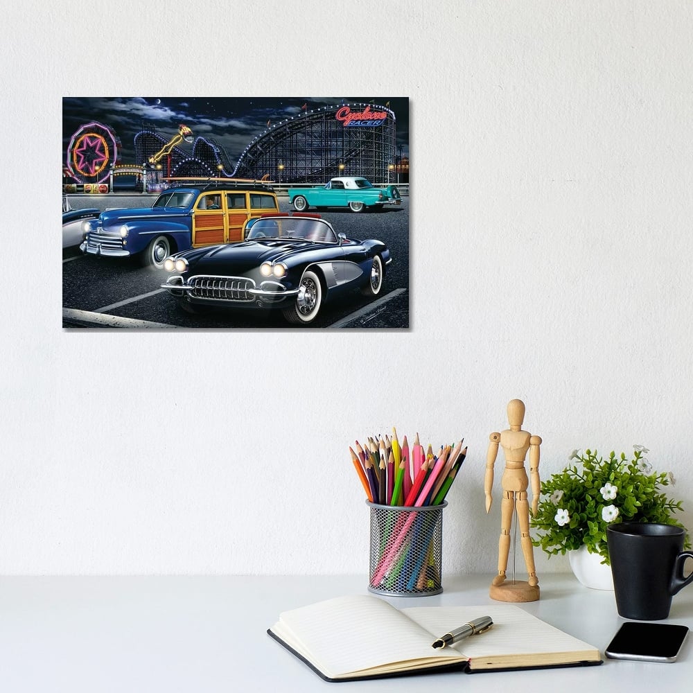 iCanvas "Cyclone Racer" by Helen Flint Canvas Print