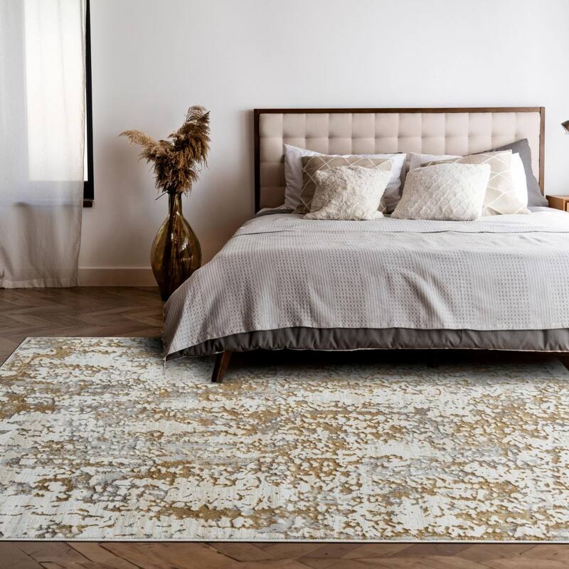 Luxe Weavers Modern Abstract Textured Area Rug, Living Room Carpet