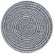 preview thumbnail 7 of 9, SAFAVIEH Handmade Ebony Libora Modern Wool Rug 6' Round - Blue/Ivory - Round