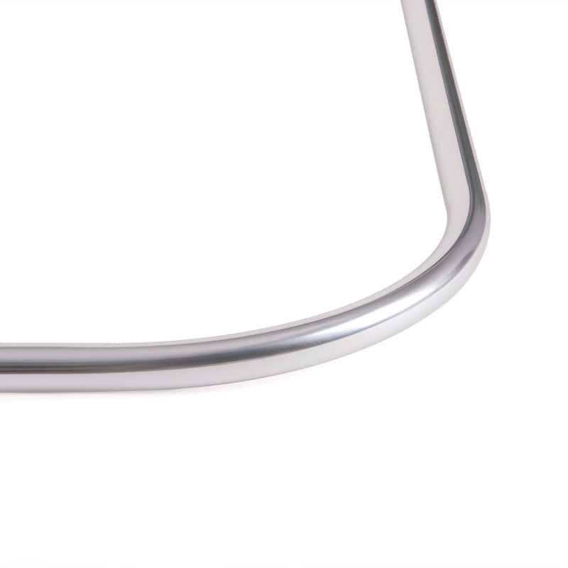Utopia Alley Rustproof Wall Mounted Aluminum L-Shaped Corner Shower Curtain Rod,68 inch Size by 28 inch