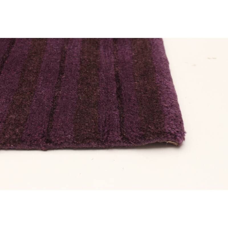 ECARPETGALLERY Hand-knotted Opulence Indigo Wool Rug - 3'1 x 11'4