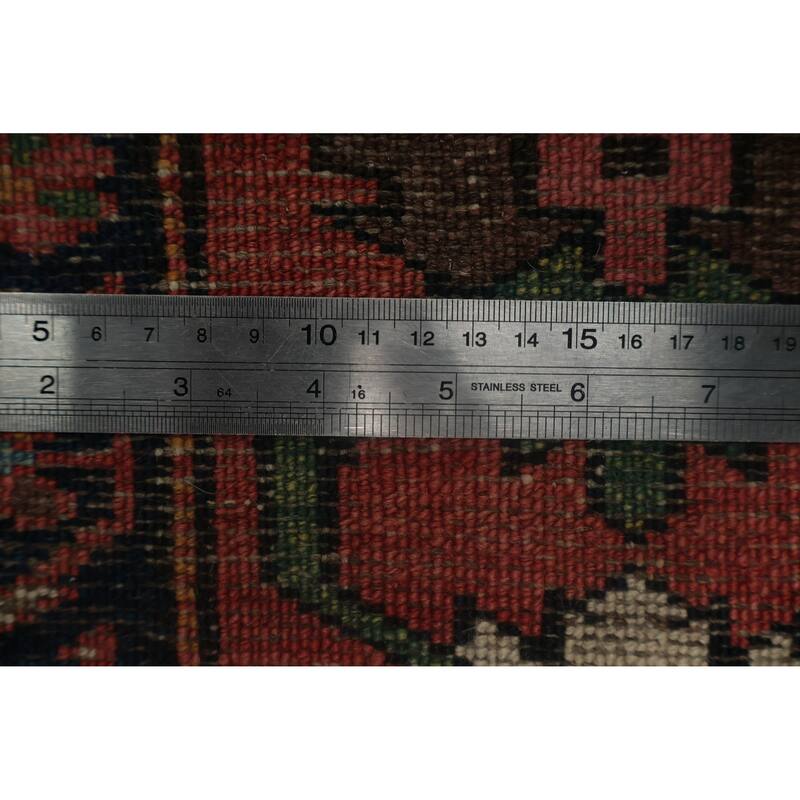 Hand Knotted Oriental 100% Wool Carpet Traditional All-Over Oranges & Rust Bakhtiari Area Rug - 9' 6'' X 5' 3''