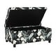 preview thumbnail 10 of 11, Adeco Storage Ottoman Rectangular Tufted Upholstered Bench Lift Top