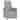 vidaXL Massage Chair Dark Grey/Light Grey/Cream Microfibre Fabric
