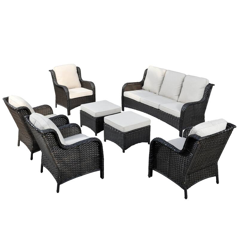 OVIOS 7-piece Patio Conversation Furniture Set