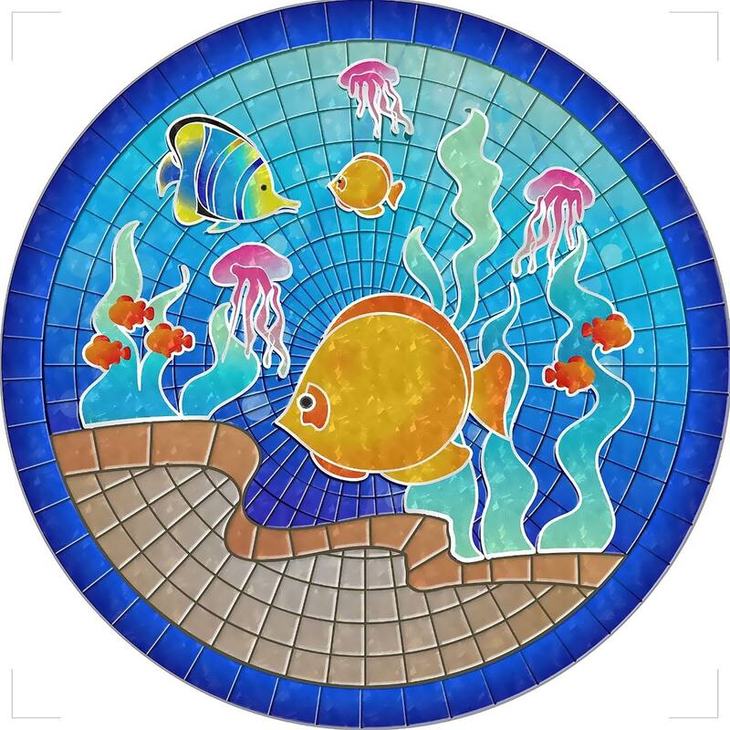 Tropical Fish Decorative Pool Mat - Pool Art