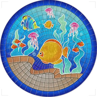 Tropical Fish Decorative Pool Mat - Pool Art