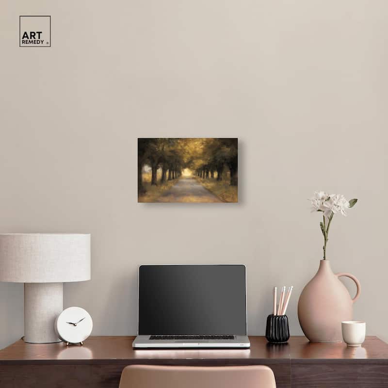 Misty Morning Canvas by Art Remedy, Gallery Wrapped