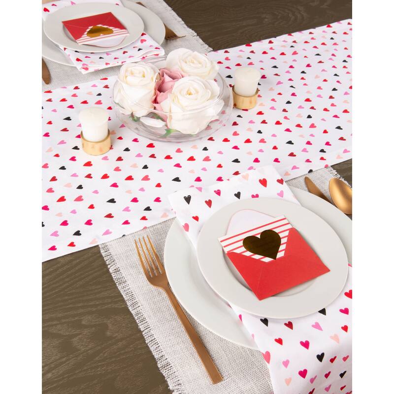 DII Valentines Day Print Napkin (Set of 6)