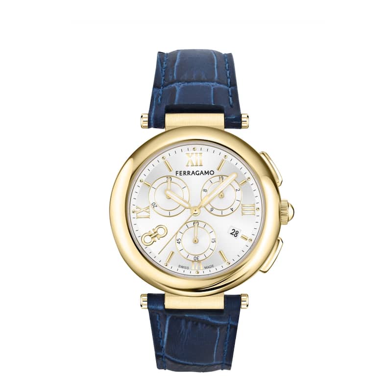 Ferragamo Legacy Chronograph Watch - Gold