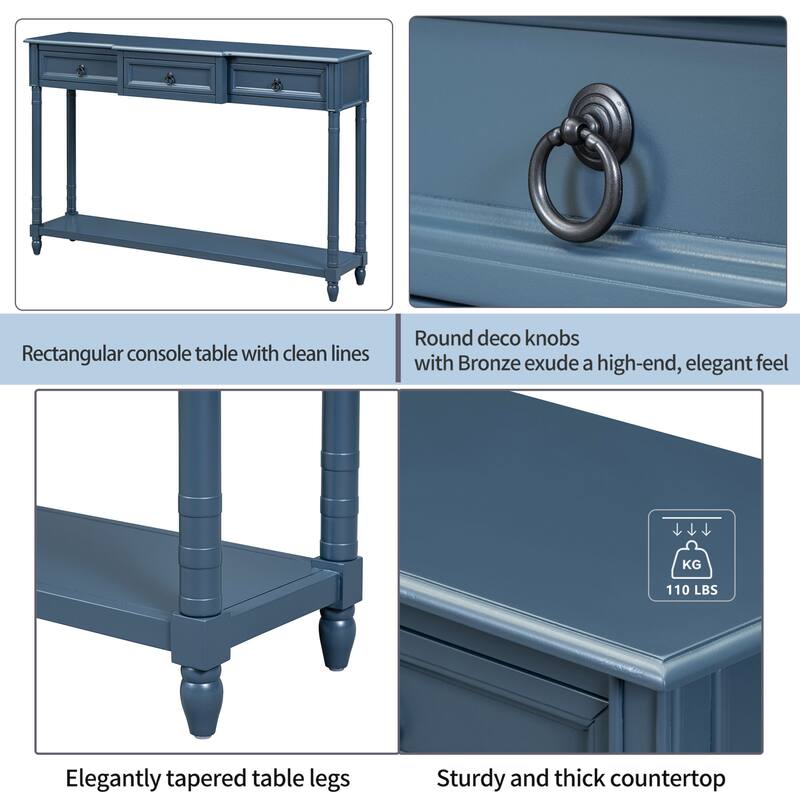 Console Table Sofa Table with Drawers