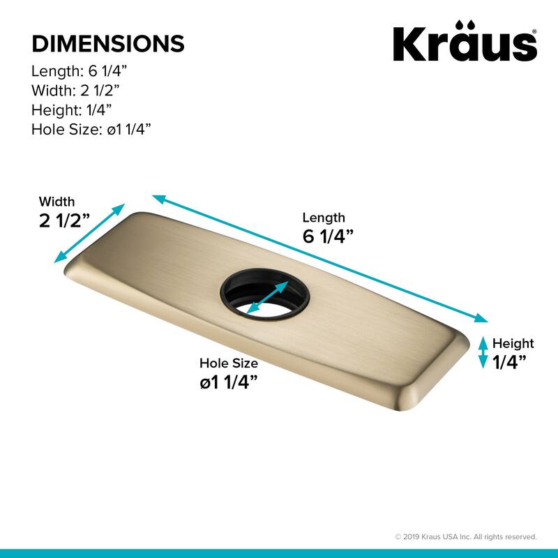 Kraus 6-1/4" Escutcheon Plate