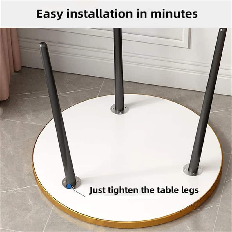 Modern Wooden Dining Coffee Table with Metal Legs