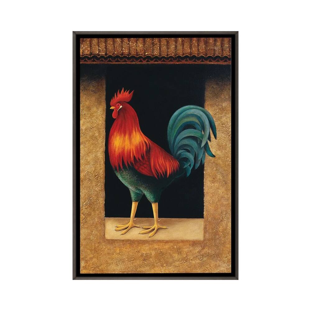 iCanvas "Rooster" by Lowell Herrero Framed