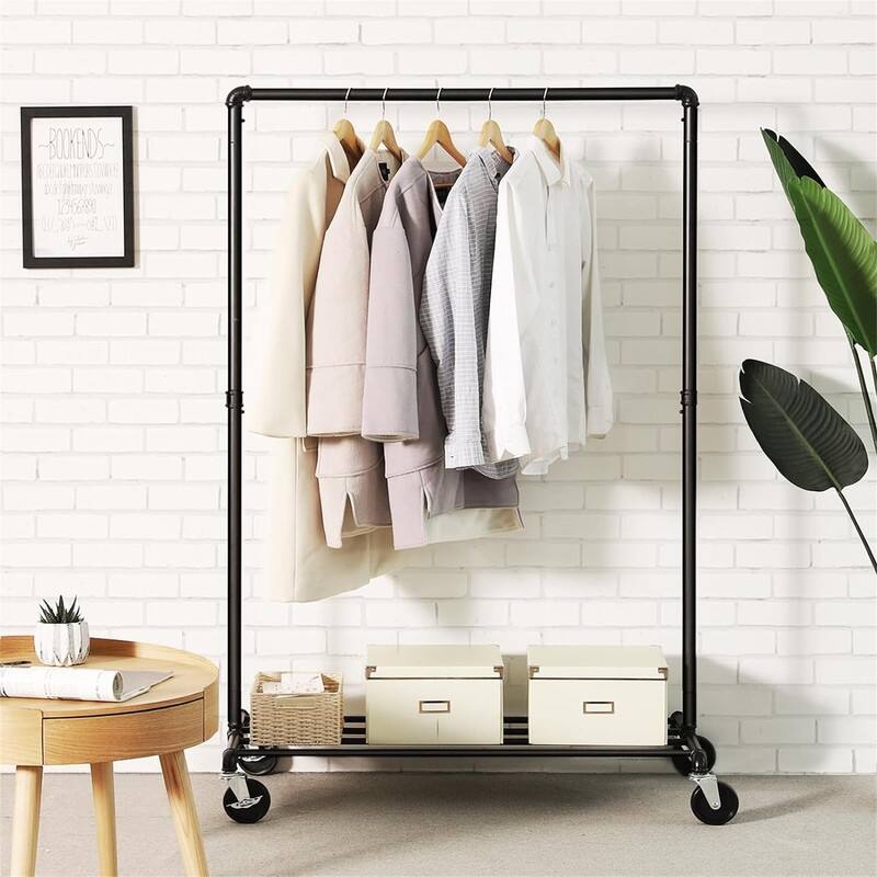 39.4 Inch Clothing Rack with Storage Shelf