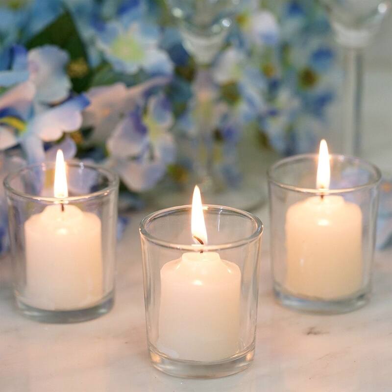 Aspen Creative 25704-4,Votive Candle Holder for Festival Decor,Wedding Parties,Holiday&Home Decor,2-1/8"Dia. x 3-1/2"H,4PK