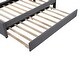 preview thumbnail 9 of 7, Twin Linen Upholstered Platform Bed with Headboard and Trundle