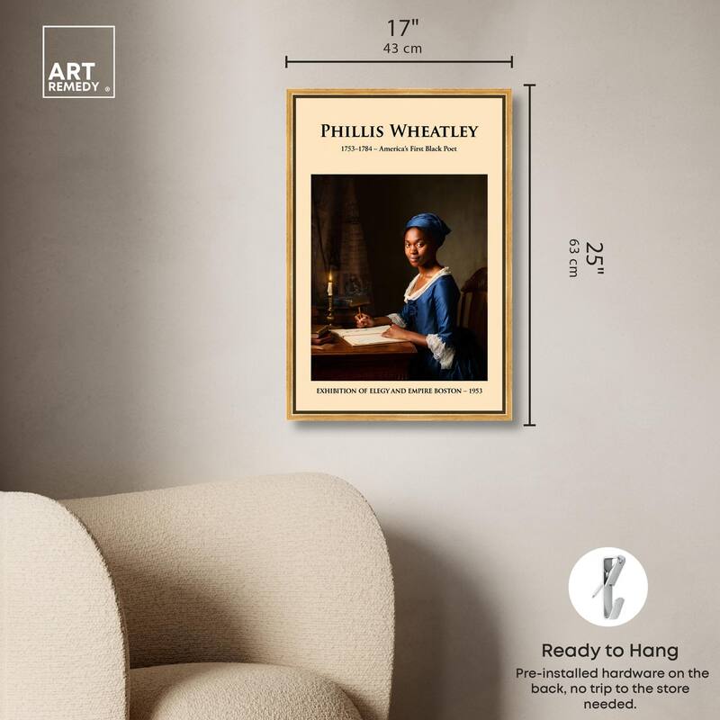 America's First Black Poet Canvas by Art Remedy