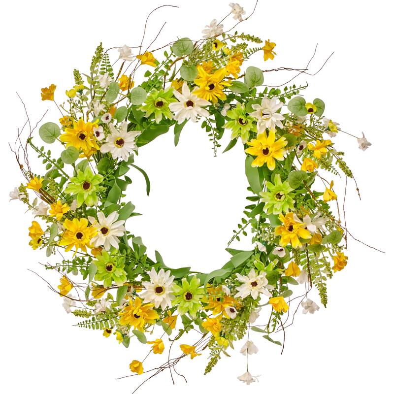 22" Summer Black Eyed Susan Wreath